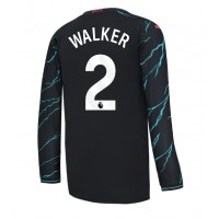 Manchester City Kyle Walker #2 Tredjetrøje 2023-24 Langærmet